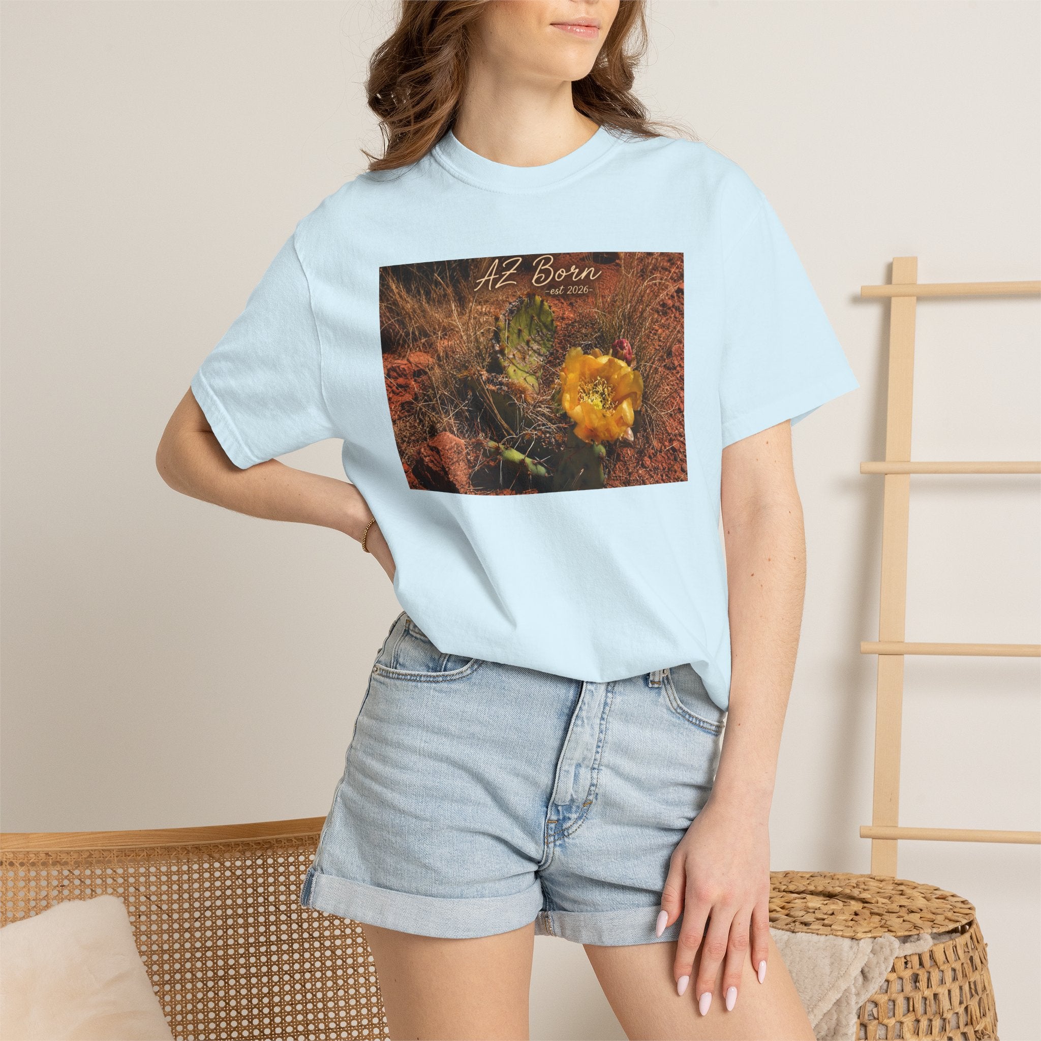 Cactus Bloom Tee — 'All Grown' Desert Floral Graphic T-Shirt