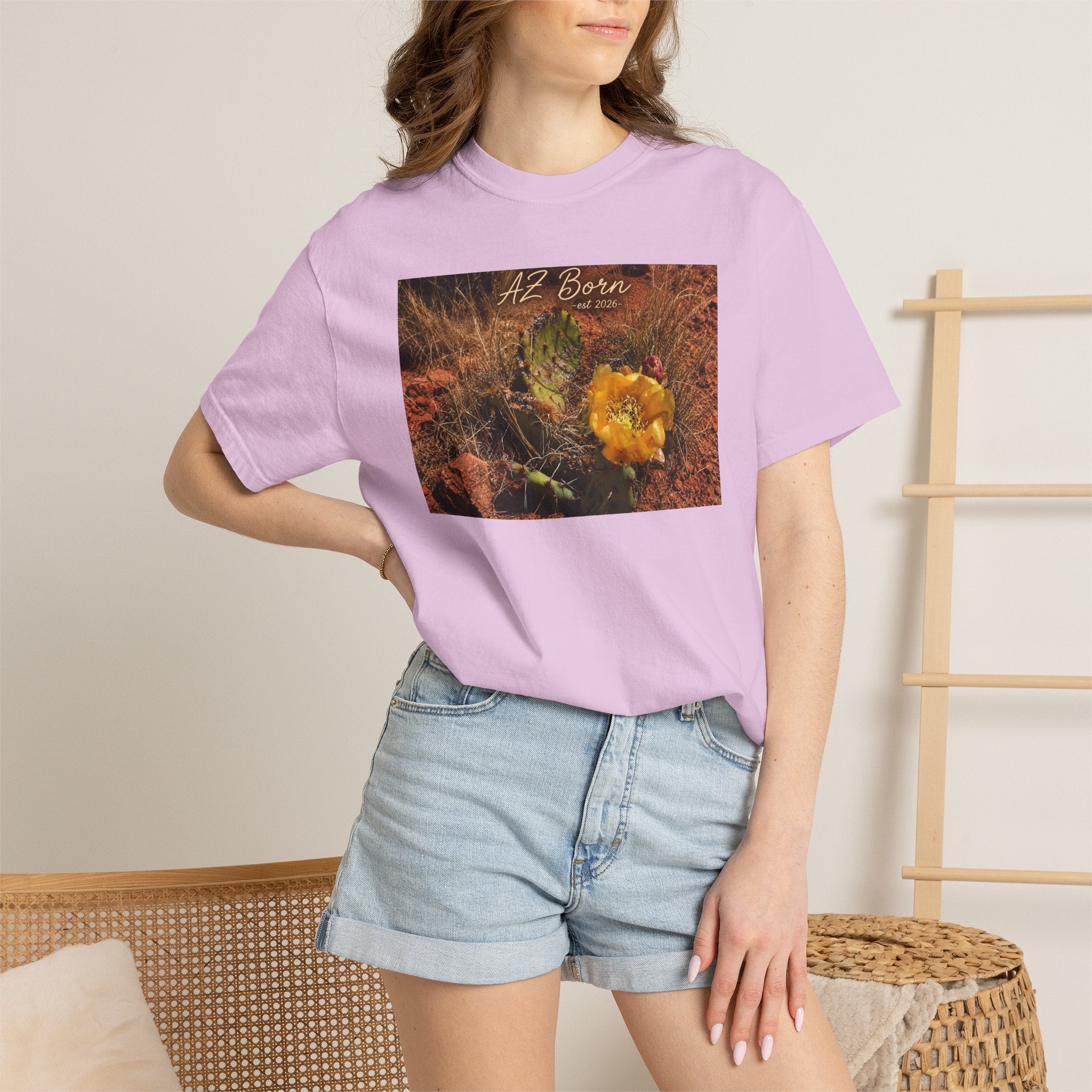 Cactus Bloom Tee — 'All Grown' Desert Floral Graphic T-Shirt