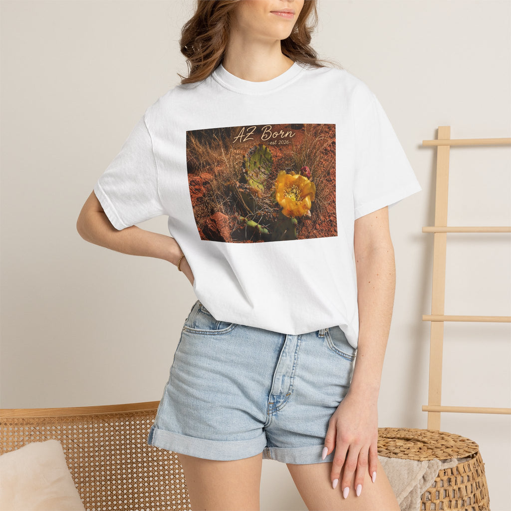 Cactus Bloom Tee — 'All Grown' Desert Floral Graphic T-Shirt