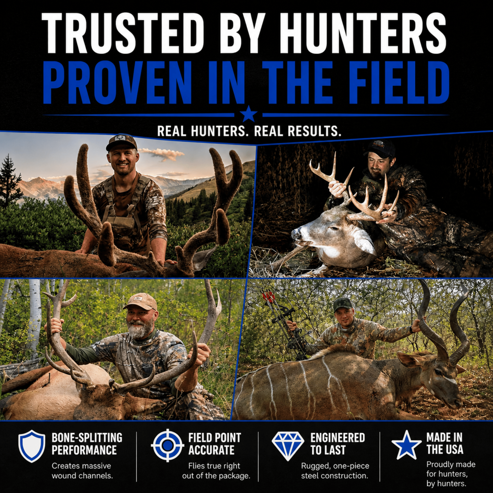 TOTA | 100 grain broadhead | 1-1/8 inch | fixed 3-blade