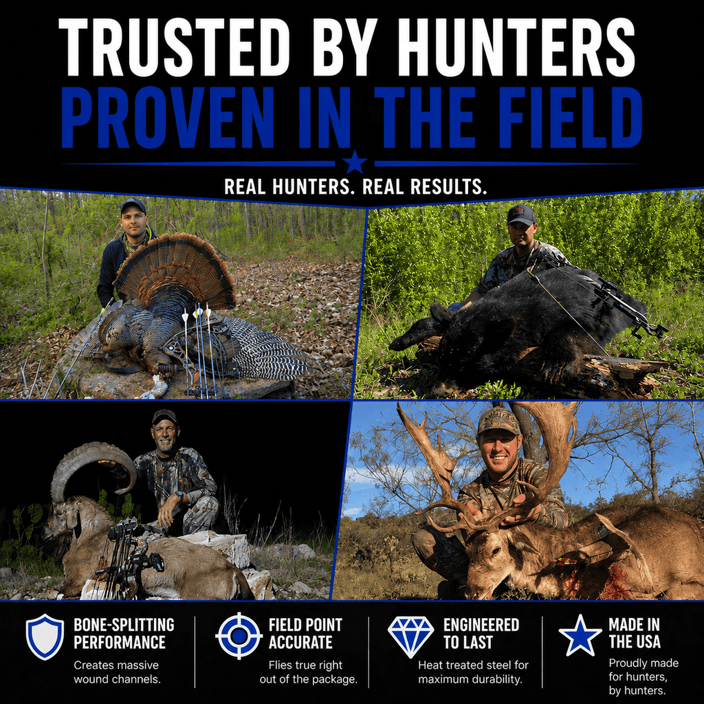 TOTA | 100 Grain Broadhead |Small Game and Turkey | Fixed Blade